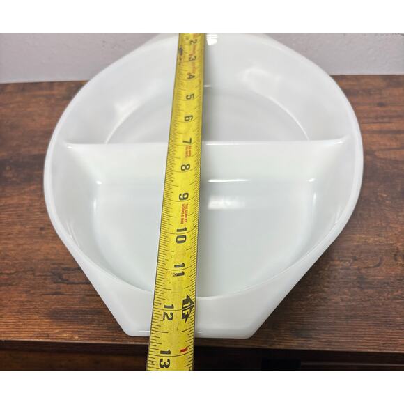 Vintage 60s Pyrex Town and Country Casserole Divided Dish 1.5 QT with Lid - Picture 11 of 12